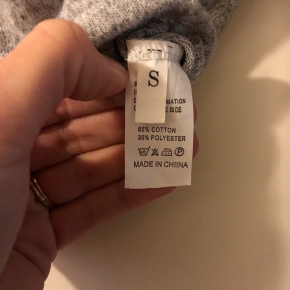 Grey Sweater Crop Top - Picture 2 of 2